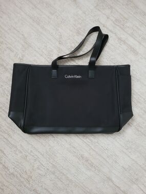 Calvin Klein Black Tote with Dual Shoulder Straps